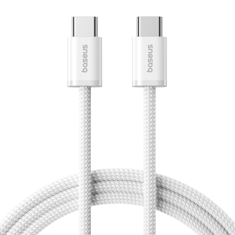 Cáp sạc nhanh C to C Baseus Dynamic 4 Fast Charging Data Cable USB-C to USB-C 100W 2m – Blue + White +Pink