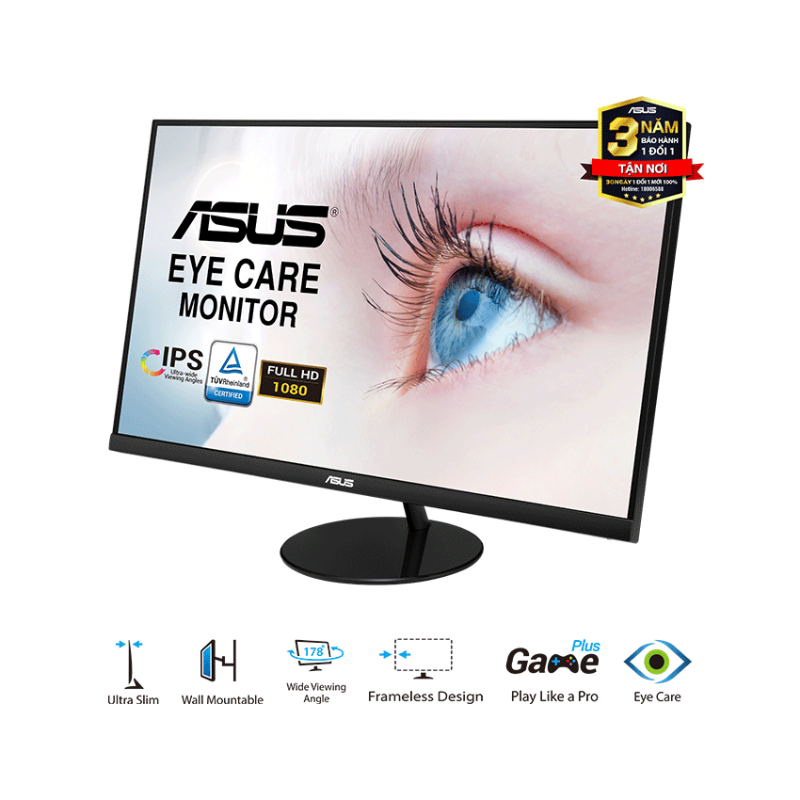 Màn hình ASUS VL249HE (23.8 inch/FHD/IPS/75Hz)