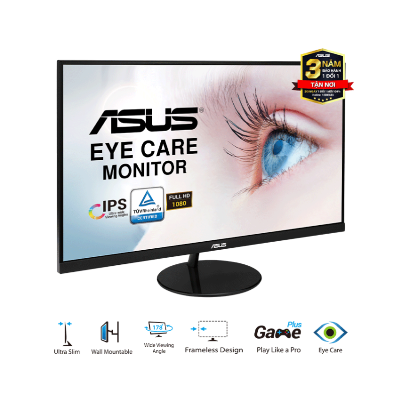 Màn hình ASUS VL249HE (23.8 inch/FHD/IPS/75Hz)