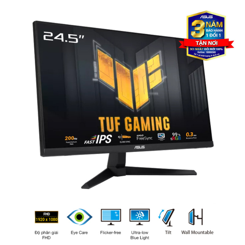 Màn hình Asus TUF VG259Q5A (24.5 inch/FHD/IPS/200Hz/1ms/Loa)