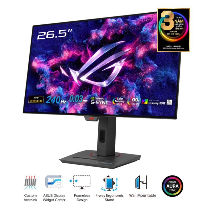 Màn hình Asus ROG Strix XG27AQDMG (27 inch/QHD/WOLED/240Hz/0.03ms)