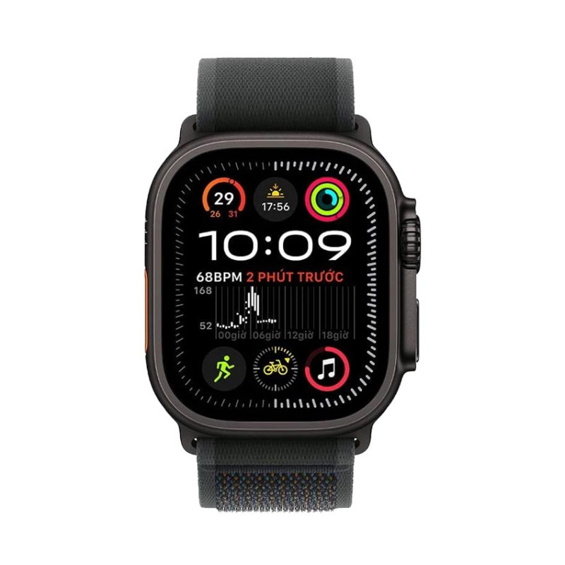 Đồng hồ Apple Watch Ultra 2 Cellular 49mm Đen Dây Trail Loop Đen - S/M