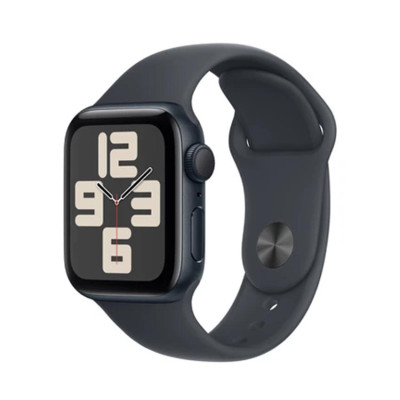 Đồng hồ Apple Watch SE 2024 GPS 40mm Viền Nhôm Dây Cao Su S/M Midnight