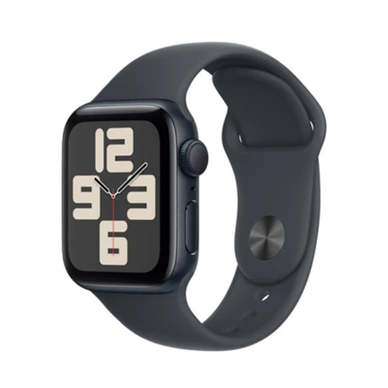 Đồng hồ Apple Watch SE 2024 GPS 40mm Viền Nhôm Dây Cao Su S/M Midnight