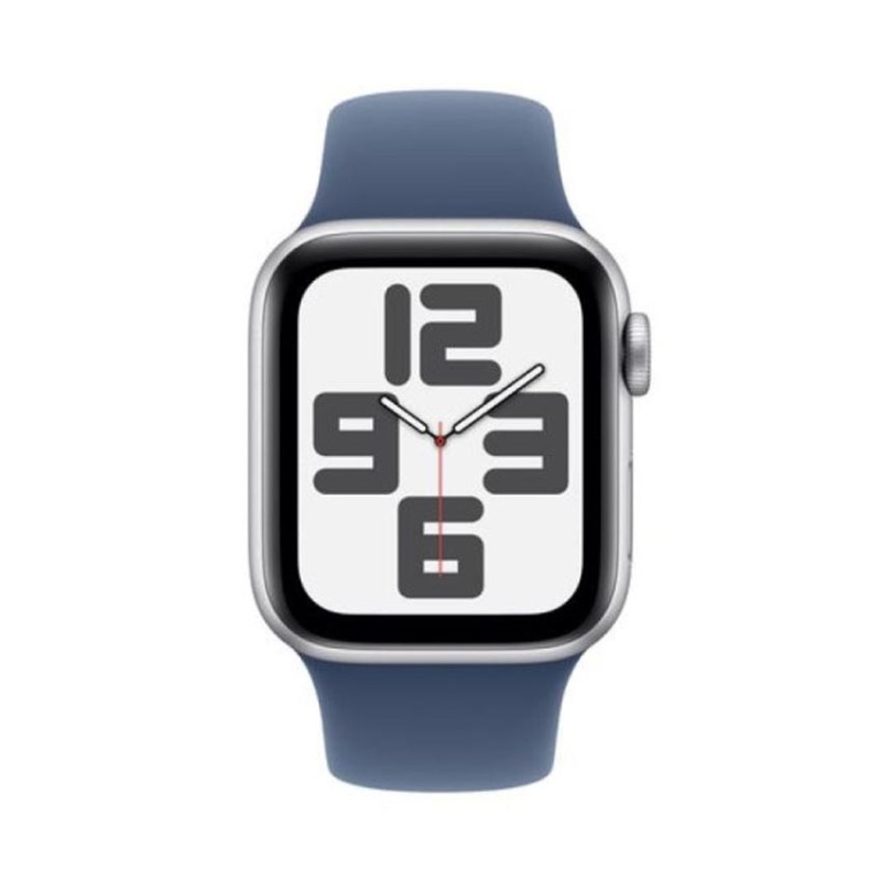 Đồng hồ Apple Watch SE 2024 GPS 40mm Viền Nhôm Dây Cao Su S/M Silver