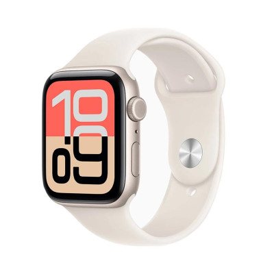 Đồng Hồ Apple Watch SE 3 GPS 40mm Viền Nhôm Dây Cao Su S/M Starlight