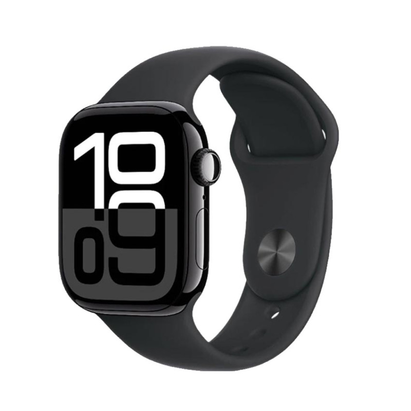 Đồng hồ Apple Watch Series 10 GPS 42mm Viền Nhôm Dây Cao Su S/M Black