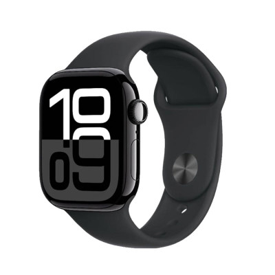 Đồng hồ Apple Watch Series 10 GPS 46mm Viền Nhôm Dây Cao Su S/M Black
