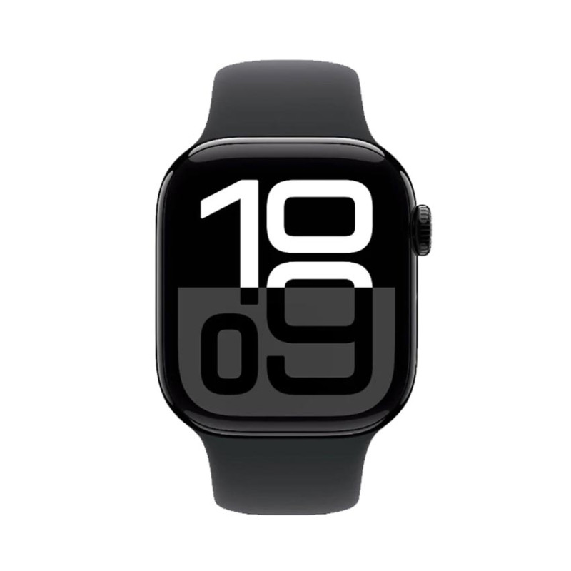 Đồng hồ Apple Watch Series 10 GPS 42mm Viền Nhôm Dây Cao Su S/M Black