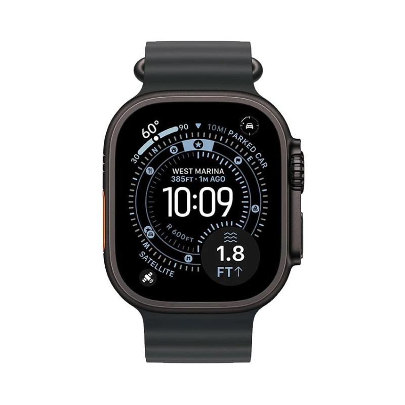 Đồng Hồ Apple Watch Ultra 3 GPS + Cellular 49mm Viền Black Titanium Dây Cao Su Black Ocean