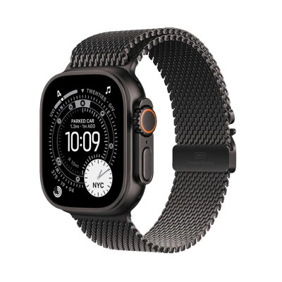 Đồng Hồ Apple Watch Ultra 3 GPS + Cellular 49mm Viền Black Titanium Dây Milanese Size M