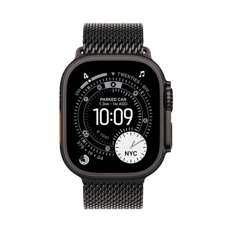 Đồng Hồ Apple Watch Ultra 3 GPS + Cellular 49mm Viền Black Titanium Dây Milanese Size M