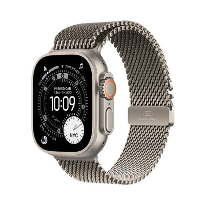 Đồng Hồ Apple Watch Ultra 3 GPS + Cellular 49mm Viền Natural Titanium Dây Milanese Size M