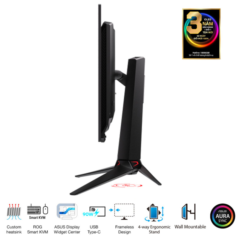 Màn hình ASUS ROG Strix PG32UCDP (31.5 inch/OLED/UHD-240Hz hoặc FHD-480Hz/0.03ms)
