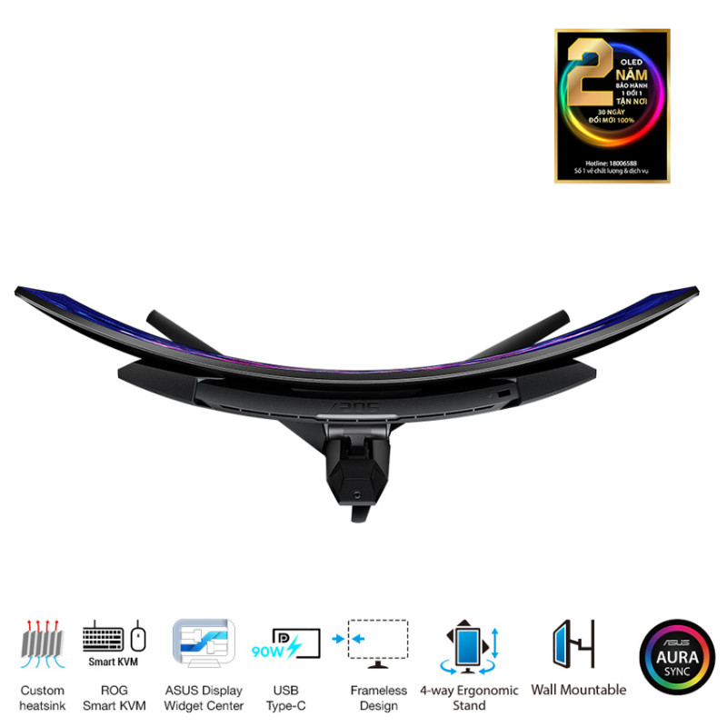 Màn hình ASUS ROG Swift OLED PG34WCDM (34 inch/WQHD/OLED/240Hz/0.03ms/cong)