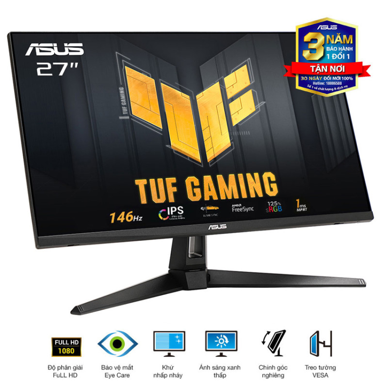 Màn hình ASUS TUF VG279QE5A (27 inch/FHD/IPS/146Hz/1ms/loa)